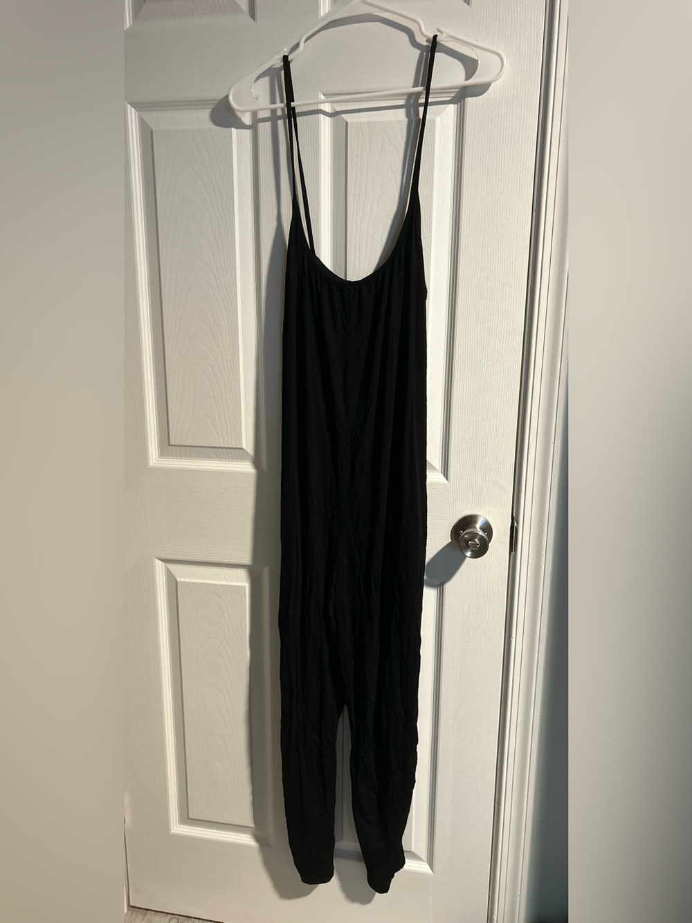Black Spaghetti Strap Overalls